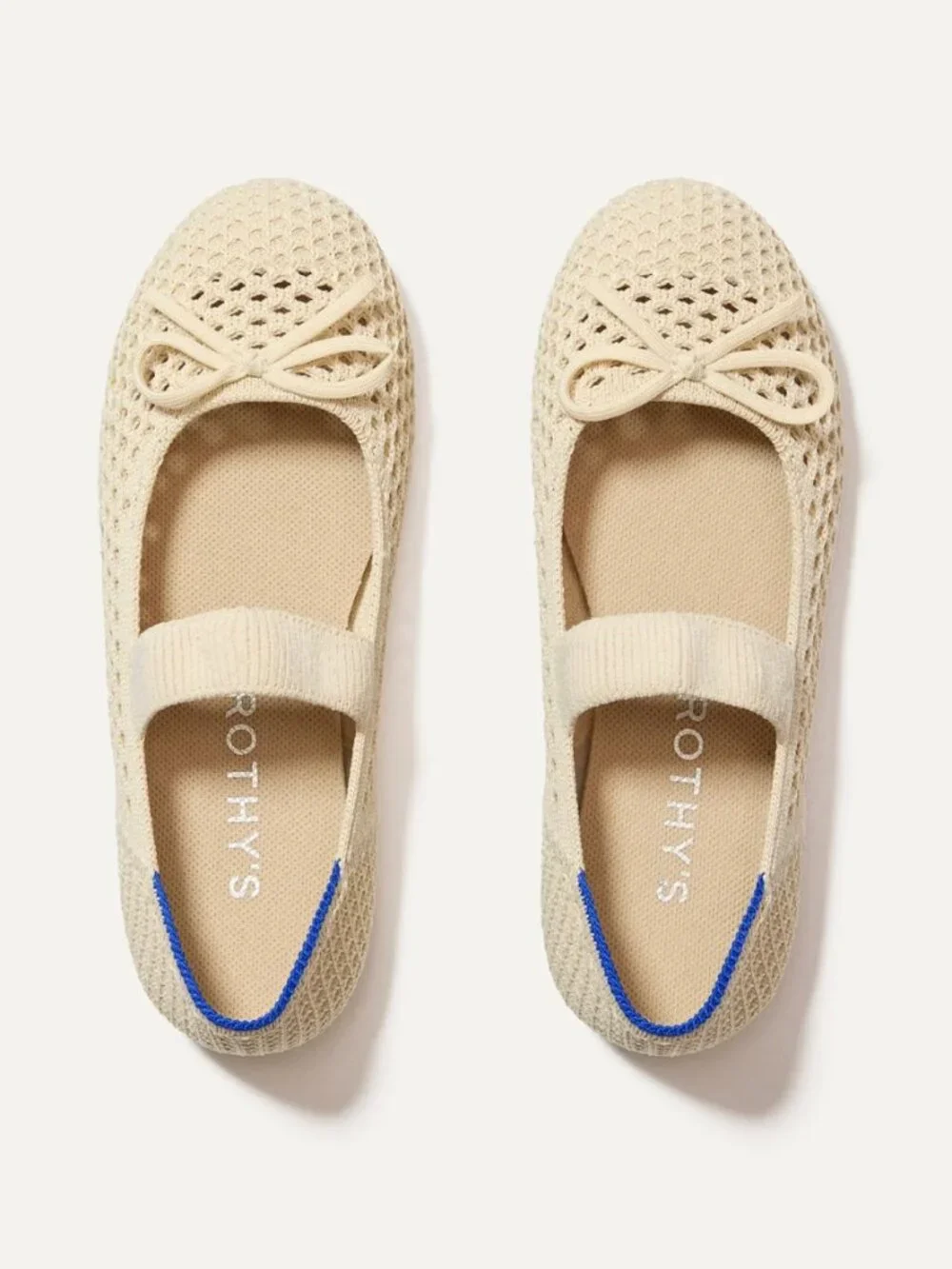 FALL PHOTOS: Worn Once Rothy's The Kids Bow Mary Jane in Conch Mesh - Size 8/9